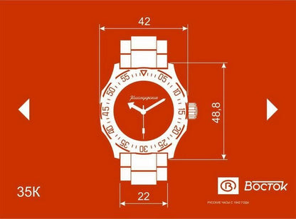 Vostok Komandirskie 35083A K35 Watch