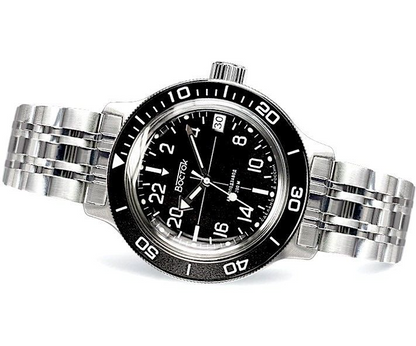 Vostok 24 Hour Watch | Vostok Amphibia 720076 | ScubaDudeStore